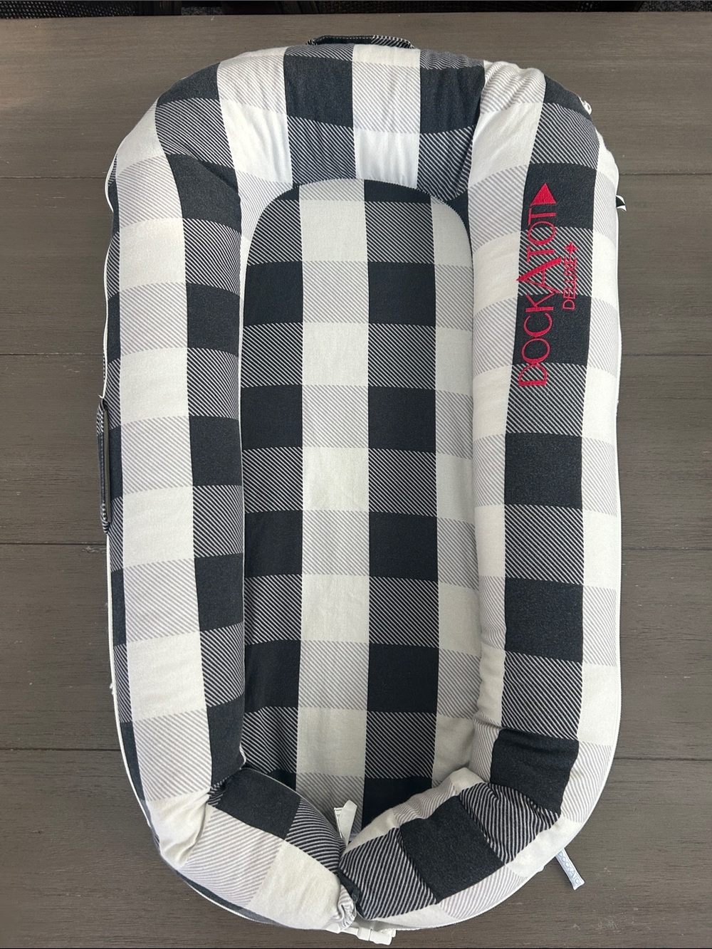 DockATot Deluxe + Buffalo Check Plaid